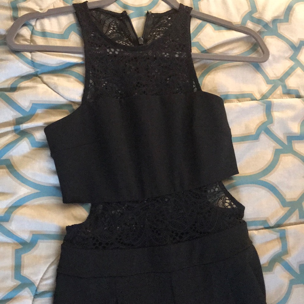 Express black one piece pants suit